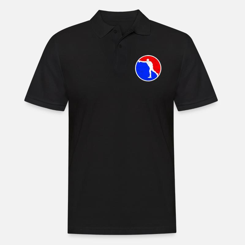 Boxen Logo - Männer Poloshirt - Schwarz