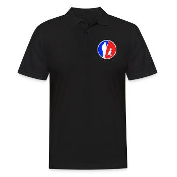Jagd Logo - Männer Poloshirt - Schwarz - Vorne - Kai (181cm)