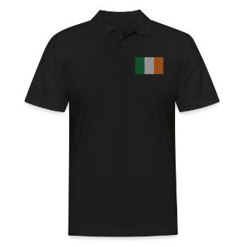 Drapeau de l’Irlande - Polo Homme - noir - Devant - Kai (181cm)