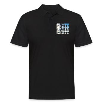 Skateboarding - Männer Poloshirt - Schwarz - Vorne - Kai (181cm)