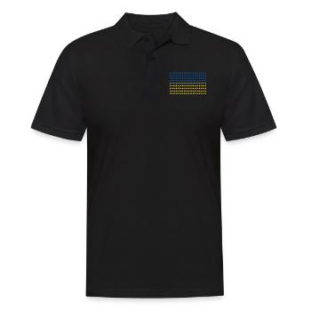 Drapeau de l’Ukraine - Polo Homme - noir - Devant - Kai (181cm)