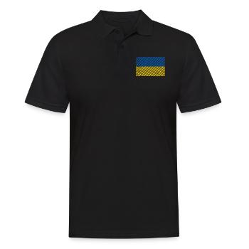 Drapeau de l’Ukraine - Polo Homme - noir - Devant - Kai (181cm)