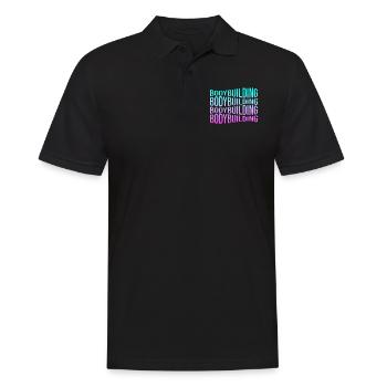 culturisme - Polo Homme - noir - Devant - Kai (181cm)