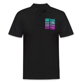 rafting - Männer Poloshirt - Schwarz - Vorne - Kai (181cm)