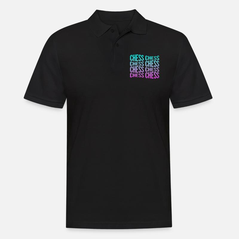 Schach - Männer Poloshirt - Schwarz