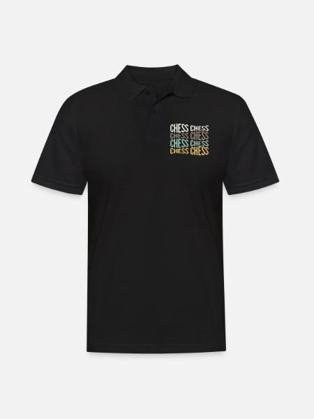 Schach - Männer Poloshirt - Schwarz