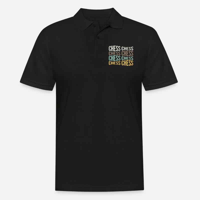 Schach - Männer Poloshirt - Schwarz