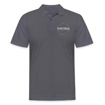 Montreal Saying - Men's Polo Shirt - charcoal grey - Front - Nico (186cm)