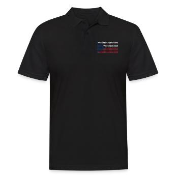 Drapeau de la République tchèque - Polo Homme - noir - Devant - Kai (181cm)
