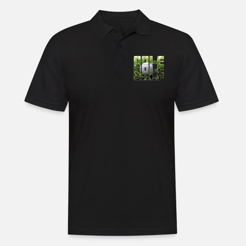 Golf - Männer Poloshirt - Schwarz