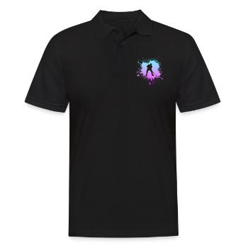 Eishockey - Männer Poloshirt - Schwarz - Vorne - Kai (181cm)