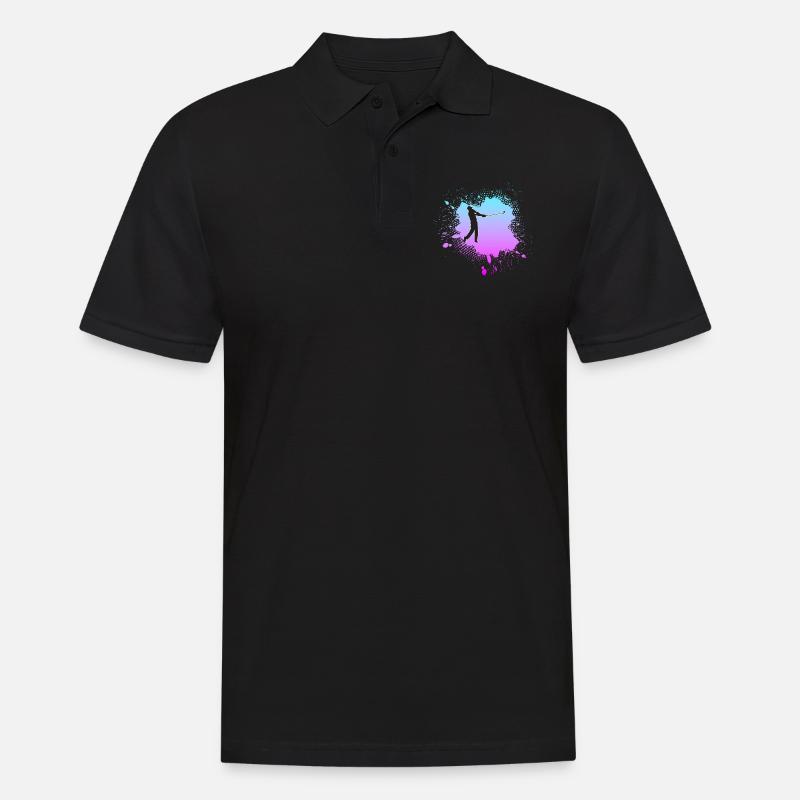 Golf - Männer Poloshirt - Schwarz