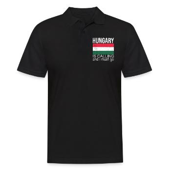 Hungary Saying - Men's Polo Shirt - black - Front - Kai (181cm)