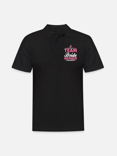 team bride Team Bride - Men's Polo Shirt - black