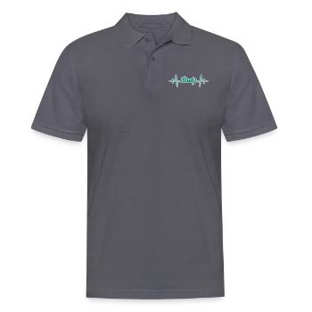 Étudier le rythme cardiaque - Polo Homme - charbon - Devant - Nico (186cm)