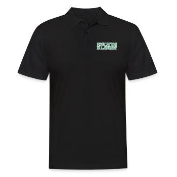 Training Learning Travel Saying - Men's Polo Shirt - black - Front - Kai (181cm)
