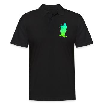Patinage skateboarders - Polo Homme - noir - Devant - Kai (181cm)