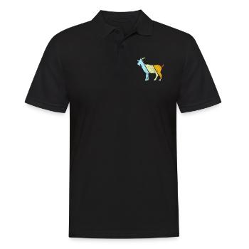 Goat Retro - Men's Polo Shirt - black - Front - Kai (181cm)
