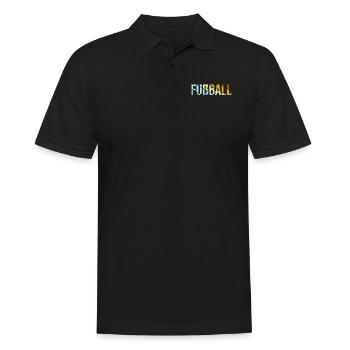 Fußball Fußballer Retro - Männer Poloshirt - Schwarz - Vorne - Kai (181cm)