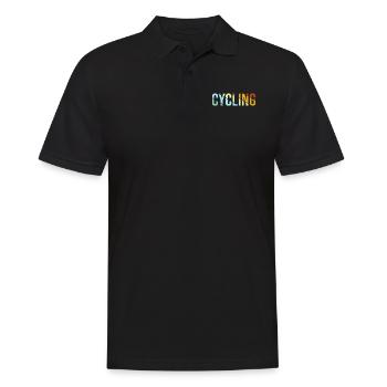 Vélo Rétro - Polo Homme - noir - Devant - Kai (181cm)