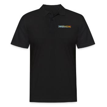Snowboarding Retro - Männer Poloshirt - Schwarz - Vorne - Kai (181cm)