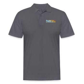 Dancing Retro - Men's Polo Shirt - charcoal grey - Front - Nico (186cm)
