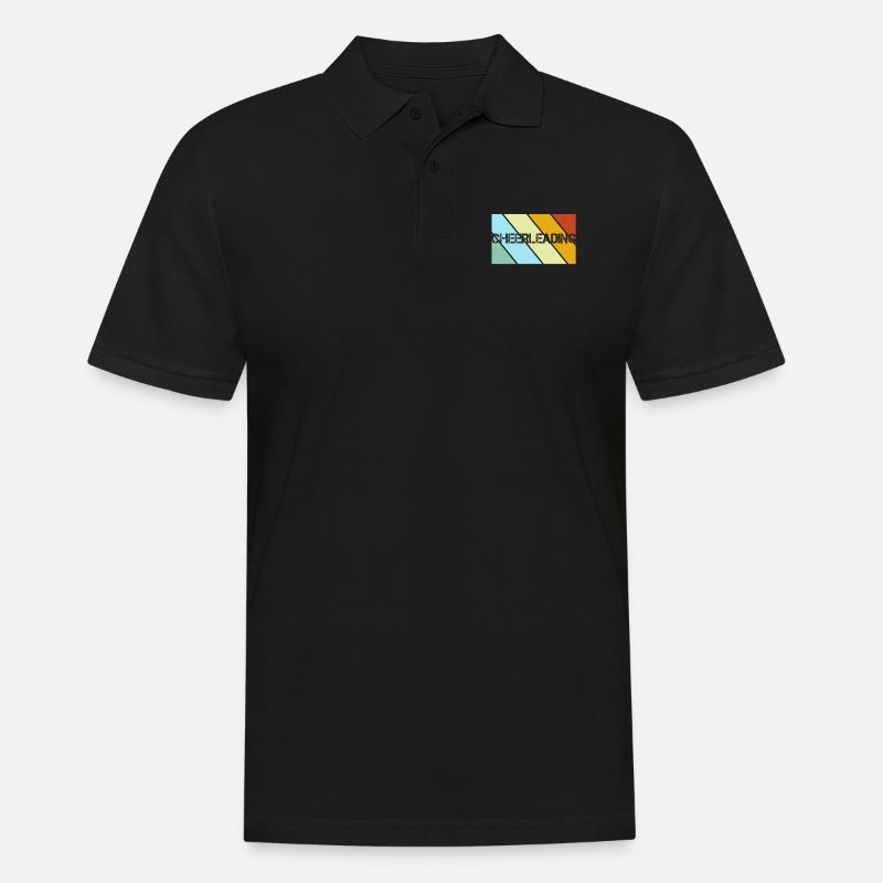 Cheerleading Retro - Männer Poloshirt - Schwarz