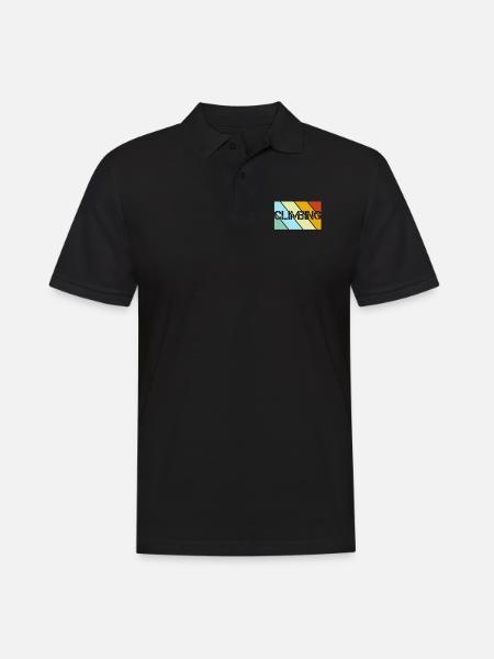 Climbing Retro - Men's Polo Shirt - black