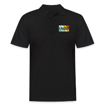 Tanzen Retro - Männer Poloshirt - Schwarz - Vorne - Kai (181cm)