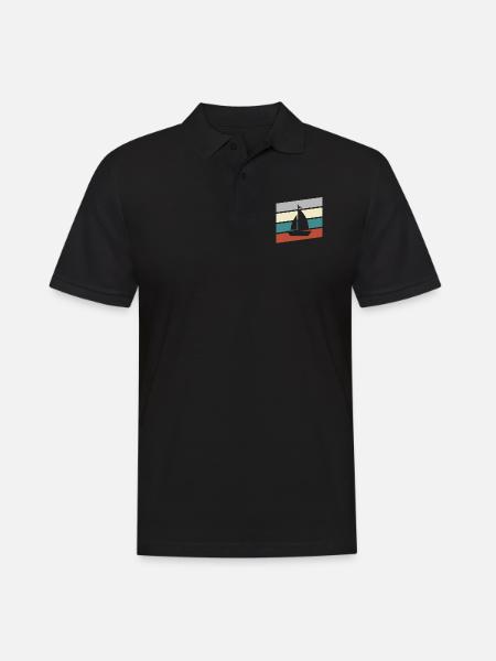 Sailing Retro - Men's Polo Shirt - black