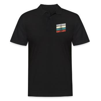 Violon Rétro - Polo Homme - noir - Devant - Kai (181cm)