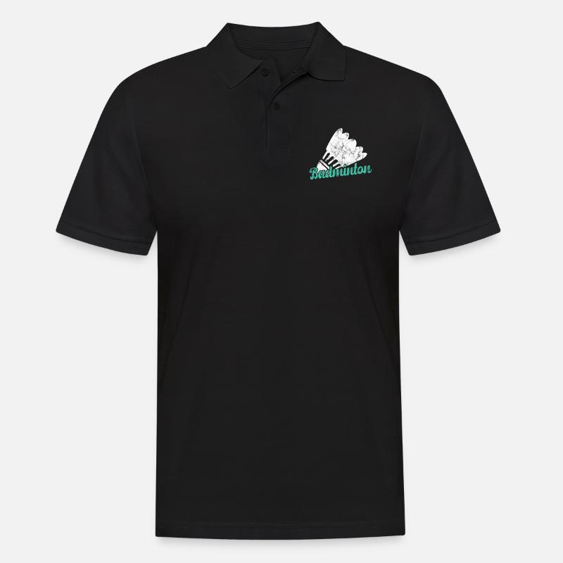 Badminton - Männer Poloshirt - Schwarz