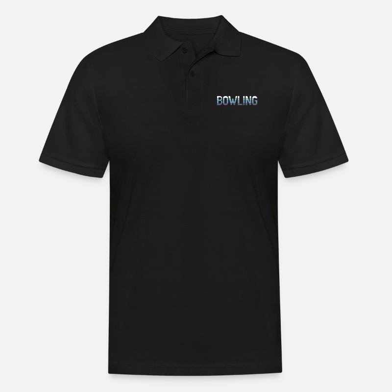 Bowling - Männer Poloshirt - Schwarz