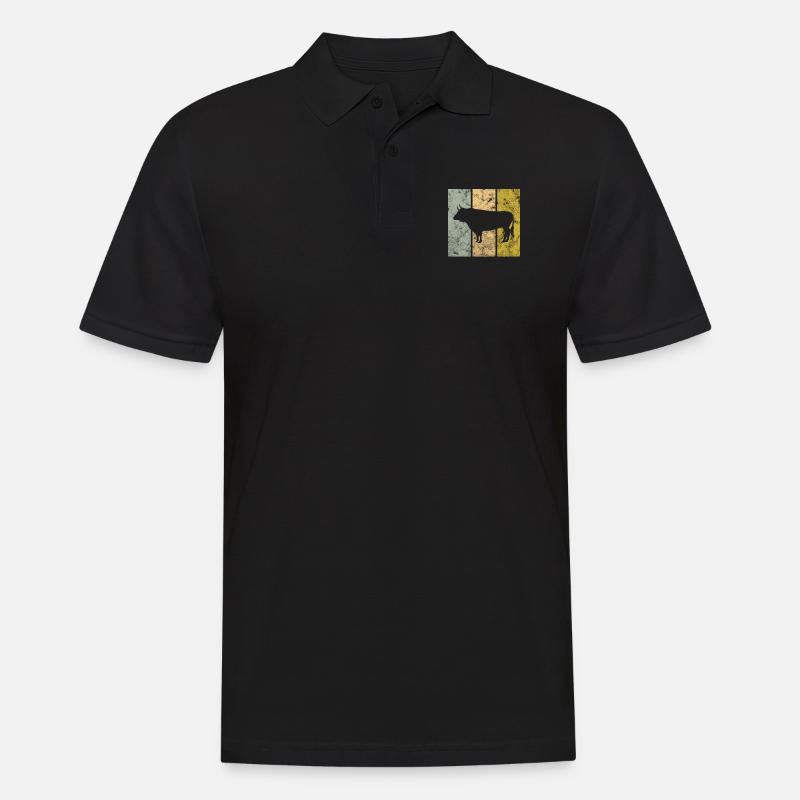 Bull - Men's Polo Shirt - black