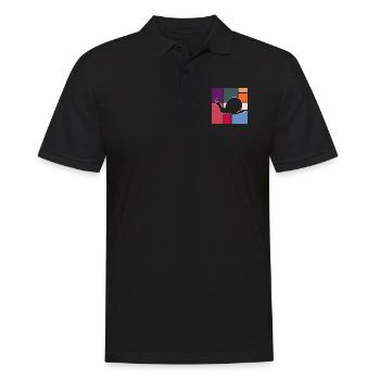 Snail - Men's Polo Shirt - black - Front - Kai (181cm)