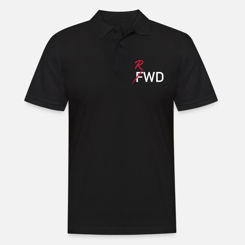 RWD Heckantrieb Drift Desgin - Männer Poloshirt - Schwarz