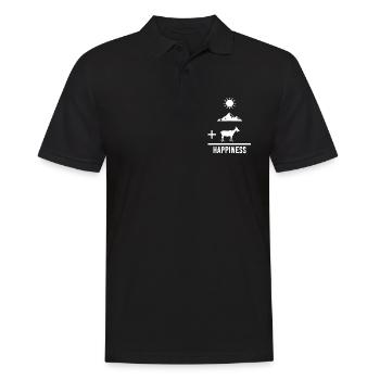 Goat billy goat happiness - Men's Polo Shirt - black - Front - Kai (181cm)