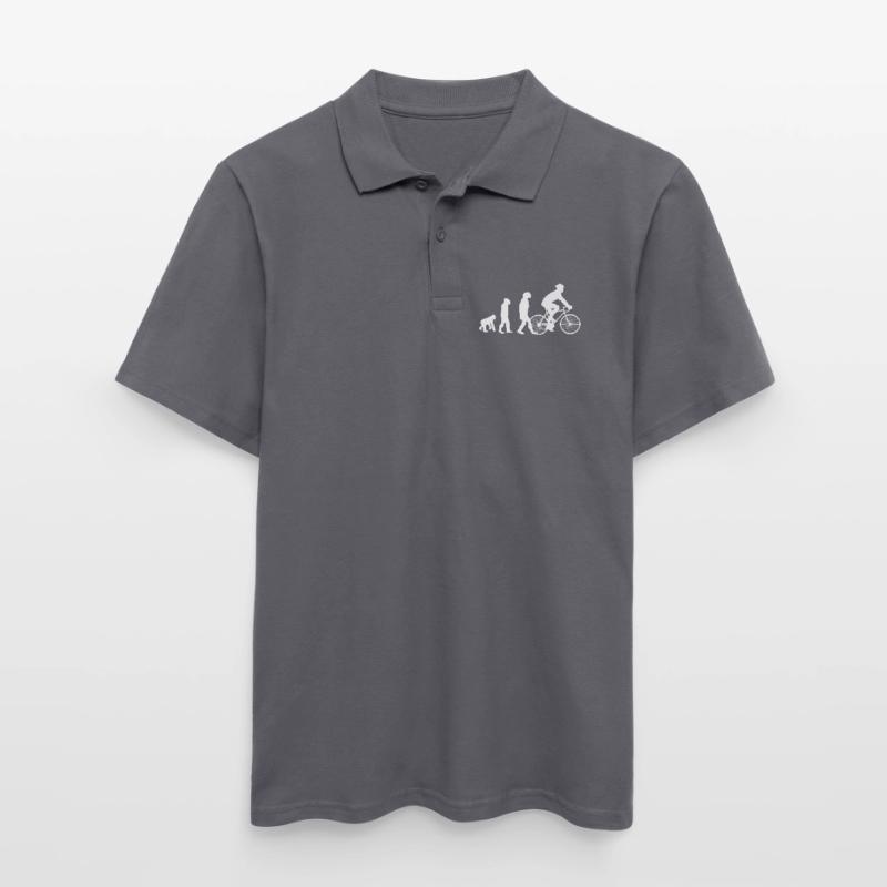 Bicycle Biker Evolution Gift Idea Men's Polo Shirt