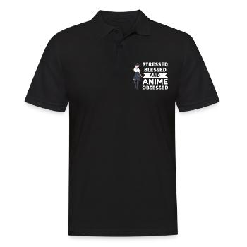 Anime merch Anime Anime Merchandise Geschenk - Männer Poloshirt - Schwarz - Vorne - Kai (181cm)