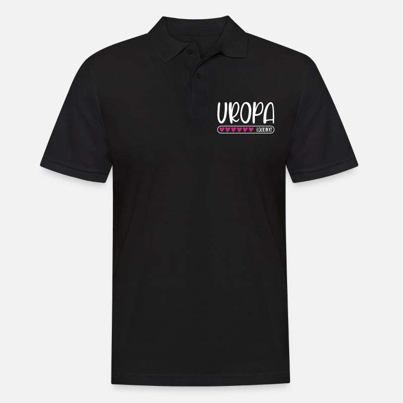 Uropa loading - Männer Poloshirt - Schwarz