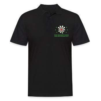 Darts Darten Darts Spieler Geschenk - Männer Poloshirt - Schwarz - Vorne - Kai (181cm)