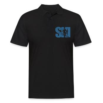 Ski, après-ski, sports d'hiver, vacances au ski - Polo Homme - noir - Devant - Kai (181cm)