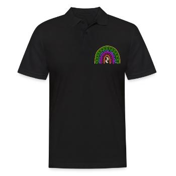 Wenn aus Liebe Leben wird - Baby - schwanger - Männer Poloshirt - Schwarz - Vorne - Kai (181cm)