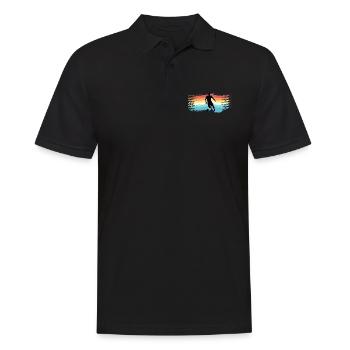 Fussball - Männer Poloshirt - Schwarz - Vorne - Kai (181cm)