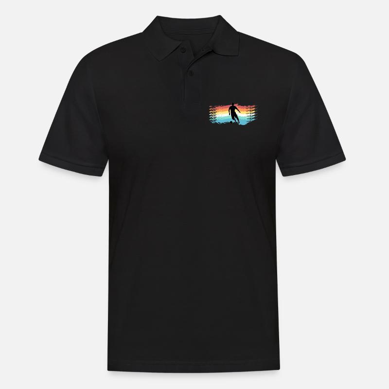 Fussball - Männer Poloshirt - Schwarz