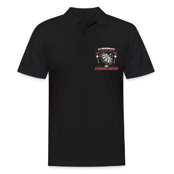 Dart Darten Darts | Dartspieler Geschenk Dartboard - Männer Poloshirt - Schwarz - Vorne - Kai (181cm)