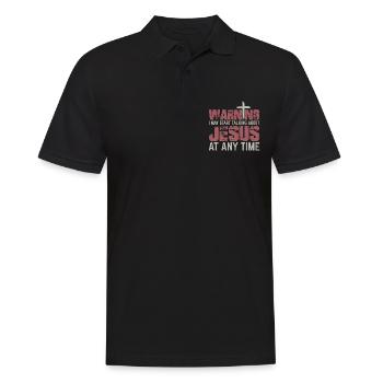 Jésus Dieu Foi Chrétien Dons Chrétiens - Polo Homme - noir - Devant - Kai (181cm)