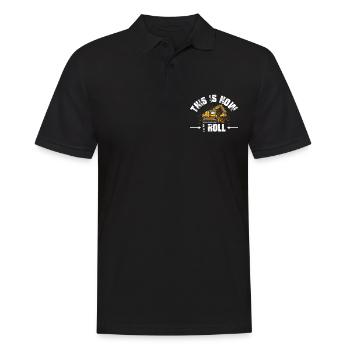 Baggerfahrer Baggern Baggerführer Bagger Geschenk - Männer Poloshirt - Schwarz - Vorne - Kai (181cm)