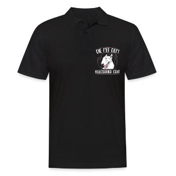 Bullterrier Hundebesitzer Gassi Frauchen Geschenk - Männer Poloshirt - Schwarz - Vorne - Kai (181cm)