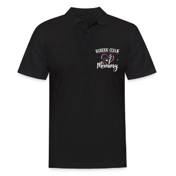 Border Collie Mom propriétaire de chien cadeau - Polo Homme - noir - Devant - Kai (181cm)